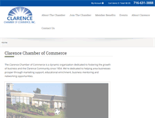 Tablet Screenshot of clarencechamber.org